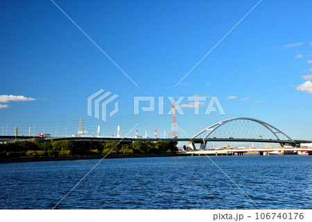 大阪浜寺公園から望む浜寺水路 大阪浜寺公園から望む浜寺水路 106740176