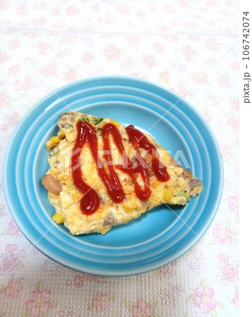 こんにゃく入りのオムレツ 106742074