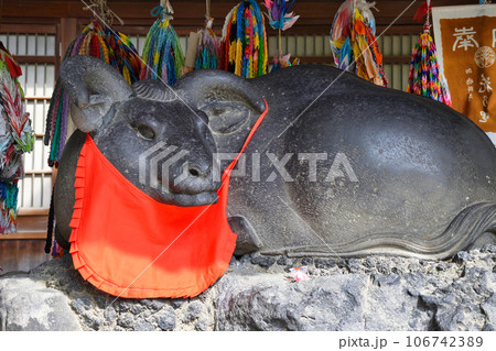 牛嶋神社の撫牛（東京都墨田区向島） 106742389