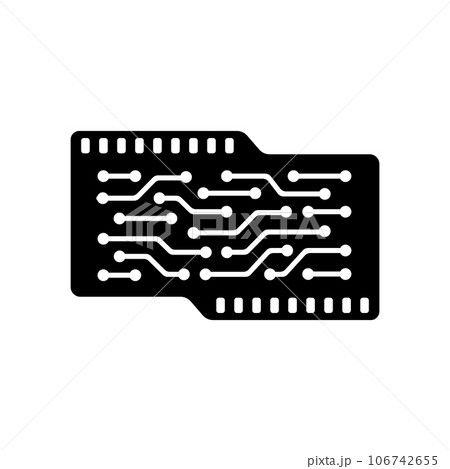 電子基板 / サーキットボード ベクターアイコンイラスト 電子基板 / サーキットボード ベクターアイコンイラスト 106742655