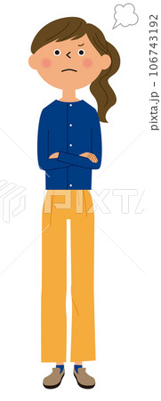 怒る若い女性 106743192