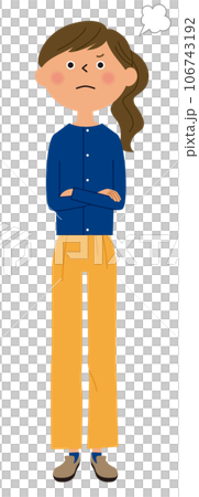 怒る若い女性 106743192