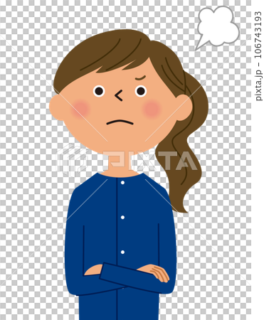 怒る若い女性 怒る若い女性 106743193