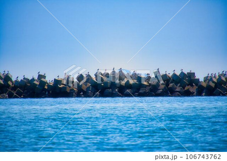 テトラポットのある風景 106743762