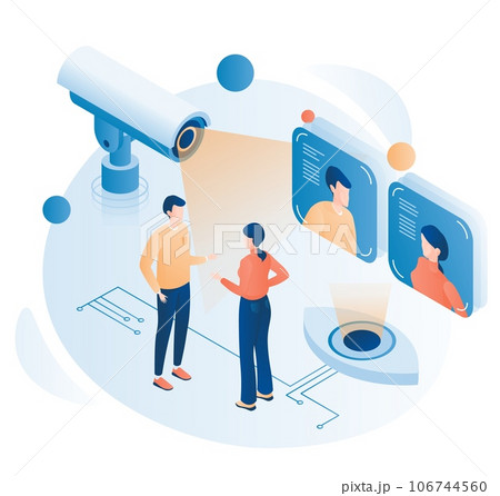 City street surveillance video control with facial recognition City street surveillance video control with facial recognition 106744560