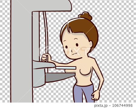 マンモグラフィーを受ける女性 106744998