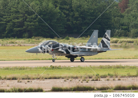 航空自衛隊飛行教導群F-15DJイーグルのタキシング 106745010