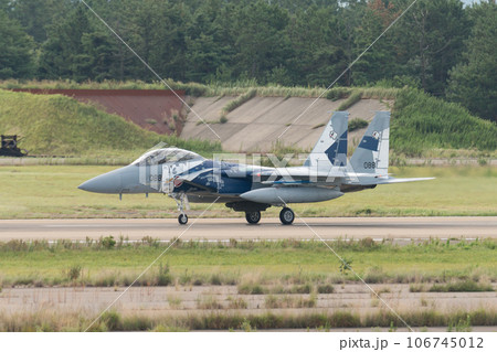 航空自衛隊飛行教導群F-15DJイーグルのタキシング 106745012