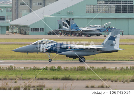 航空自衛隊飛行教導群F-15DJイーグルのタキシング 106745014
