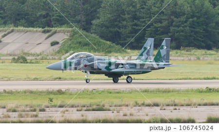 航空自衛隊飛行教導群F-15DJイーグルのタキシング 106745024