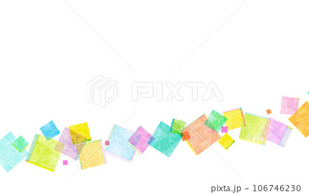 カラフルな四角模様の背景素材 幾何学模様 カラフルな四角模様の背景素材 幾何学模様 106746230