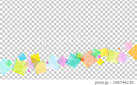 カラフルな四角模様の背景素材 幾何学模様 カラフルな四角模様の背景素材 幾何学模様 106746230