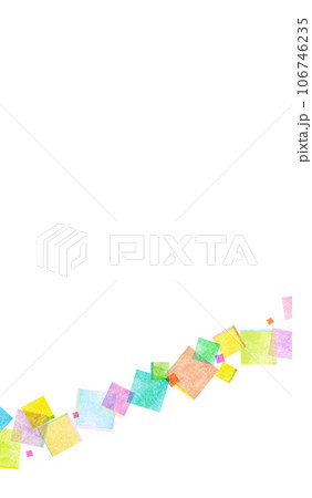 カラフルな四角模様の背景素材 幾何学模様 カラフルな四角模様の背景素材 幾何学模様 106746235