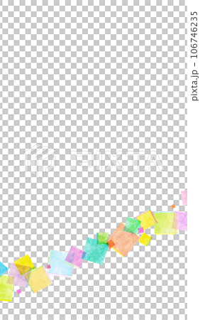 カラフルな四角模様の背景素材 幾何学模様 カラフルな四角模様の背景素材 幾何学模様 106746235