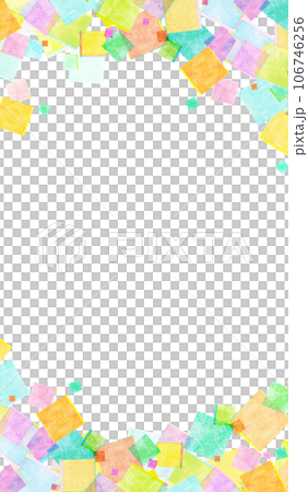 カラフルな四角模様の背景素材 幾何学模様 カラフルな四角模様の背景素材 幾何学模様 106746256