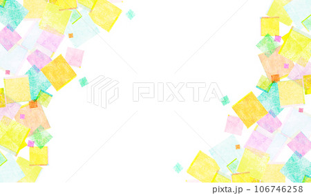 カラフルな四角模様の背景素材 幾何学模様 カラフルな四角模様の背景素材 幾何学模様 106746258
