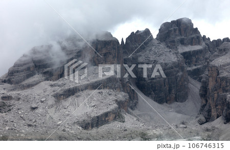 Dolomites Italy, close-up of the mountains Dolomites Italy, close-up of the mountains 106746315