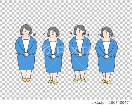 ビジネスパーソンの表情セット 106748047