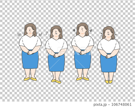 ビジネスパーソンの表情セット 106748061