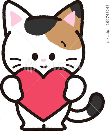 大きなハートを持った三毛猫 大きなハートを持った三毛猫 106748248