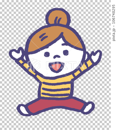 かわいいミニチュアの人物イラスト かわいいミニチュアの人物イラスト 106748295