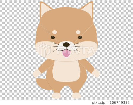 笑顔の柴犬のキャラクター 106749352
