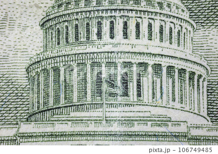 Capitol close-up on a fifty dollar bill Capitol close-up on a fifty dollar bill 106749485