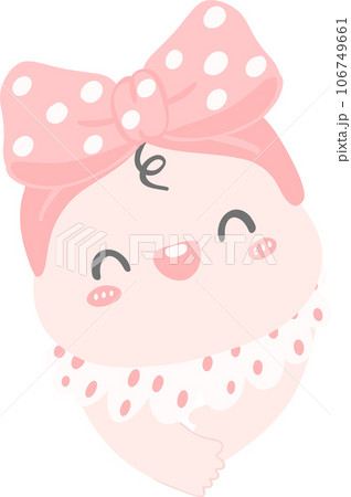 Cute baby girl in pink clothe, baby newborn shower cartoon doodle hand drawing Cute baby girl in pink clothe, baby newborn shower cartoon doodle hand drawing 106749661