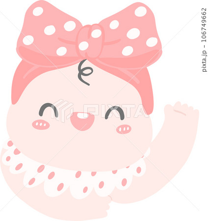 Cute baby girl in pink clothe, baby newborn shower cartoon doodle hand drawing Cute baby girl in pink clothe, baby newborn shower cartoon doodle hand drawing 106749662