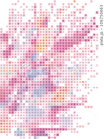 モザイクテクスチャー　ピンク 106750663