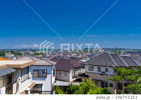 《東京都》一面に広がる住宅街・東京郊外エリア 《東京都》一面に広がる住宅街・東京郊外エリア 106751351