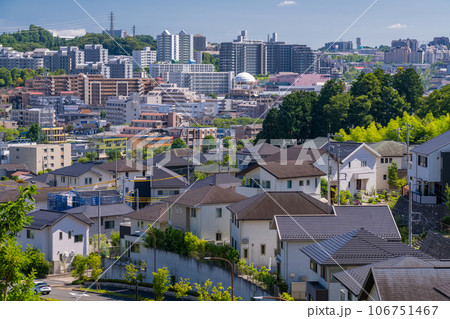 《東京都》一面に広がる住宅街・東京郊外エリア 《東京都》一面に広がる住宅街・東京郊外エリア 106751467