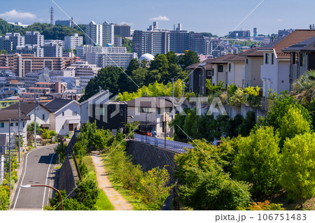 《東京都》一面に広がる住宅街・東京郊外エリア 《東京都》一面に広がる住宅街・東京郊外エリア 106751483