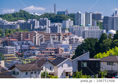 《東京都》一面に広がる住宅街・東京郊外エリア 《東京都》一面に広がる住宅街・東京郊外エリア 106751486