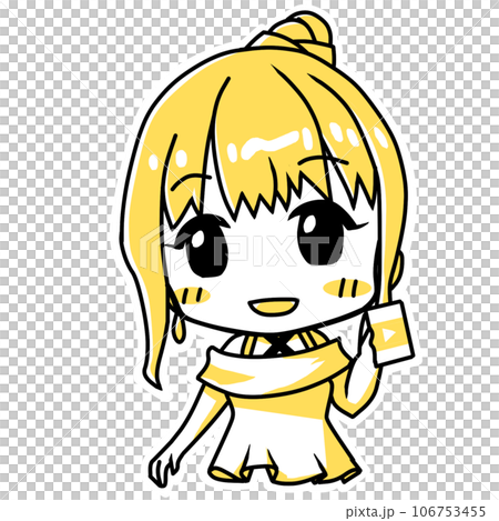 顯示 YouTube 屏幕的年輕女子 106753455