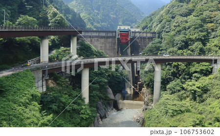 鹿森ダムのループ橋 鹿森ダムのループ橋 106753602