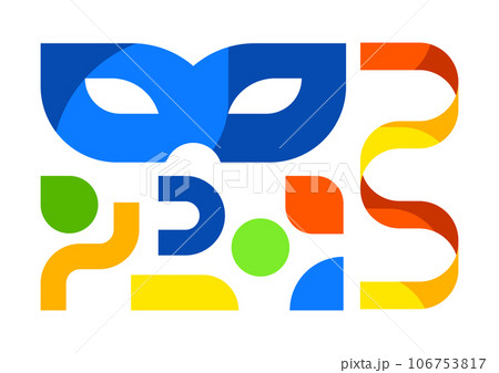 Carnival party background. Mardi Gras illustration for traditional holiday or festival. 106753817