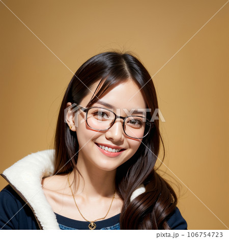 AI生成画像【人物】眼鏡をかけた女性 AI生成画像【人物】眼鏡をかけた女性 106754723