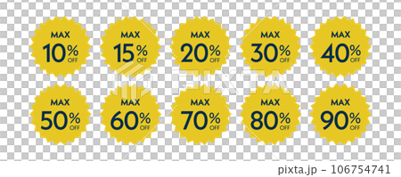 Sale label/tag set collection that can be used in banners Discount Vector Sale label/tag set collection that can be used in banners Discount Vector 106754741