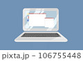 タブを開いたノートパソコン 106755448