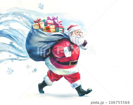 プレゼントを持ったサンタクロース 106755568