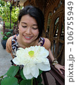White Lotus Flower Beautiful Woman Asian Smile Thailand 106755949