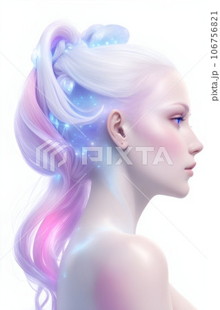 天使のような輝いたオーラをまとった女神 天使のような輝いたオーラをまとった女神 106756821