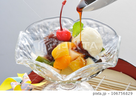 フルーツ餡蜜　デザート 106756829