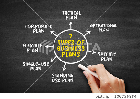 7 Types of Business Plan is a document that defines in detail a company's objectives and how it plans to achieve its goals, mind map concept background 7 Types of Business Plan is a document that defines in detail a company's objectives and how it plans to achieve its goals, mind map concept background 106756884