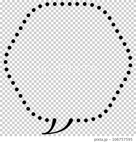 語音氣泡圖5[虛線] 106757595