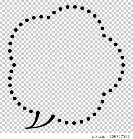 語音氣泡圖8[虛線] 106757598
