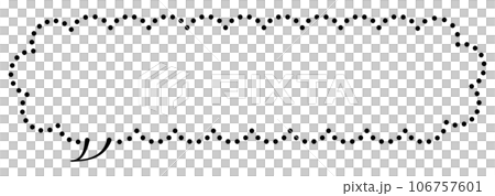 Speech bubble illustration 11 [dotted line] 106757601
