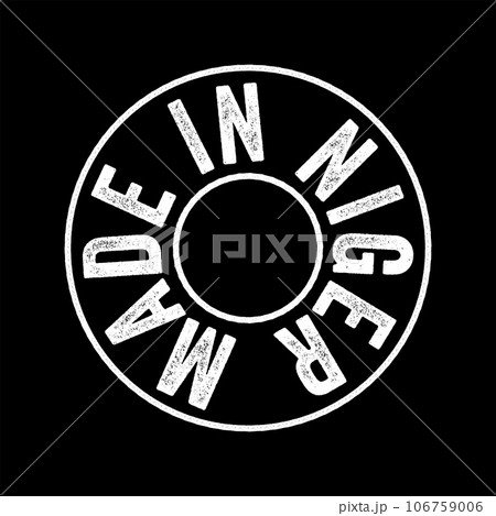 Made in Niger text emblem stamp, concept background Made in Niger text emblem stamp, concept background 106759006