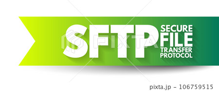 SFTP - Secure File Transfer Protocol is a network protocol that provides file access, file transfer, and file management over any reliable data stream, acronym text concept background SFTP - Secure File Transfer Protocol is a network protocol that provides file access, file transfer, and file management over any reliable data stream, acronym text concept background 106759515